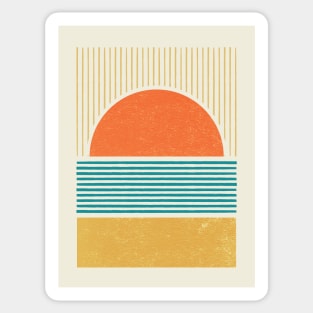 Sunrise Beach Stripes Sticker